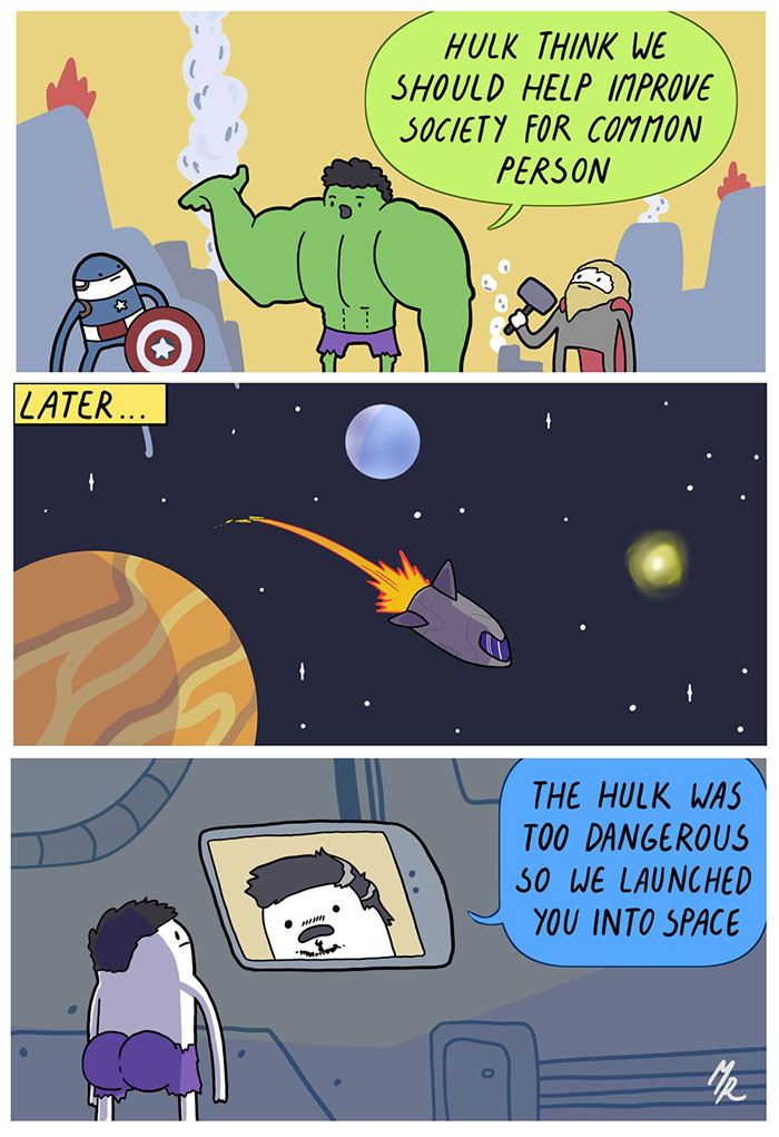 Dark And Absurd Comics By Martin Rosner Will Surely Make You Laugh Out Loud (New Pics)