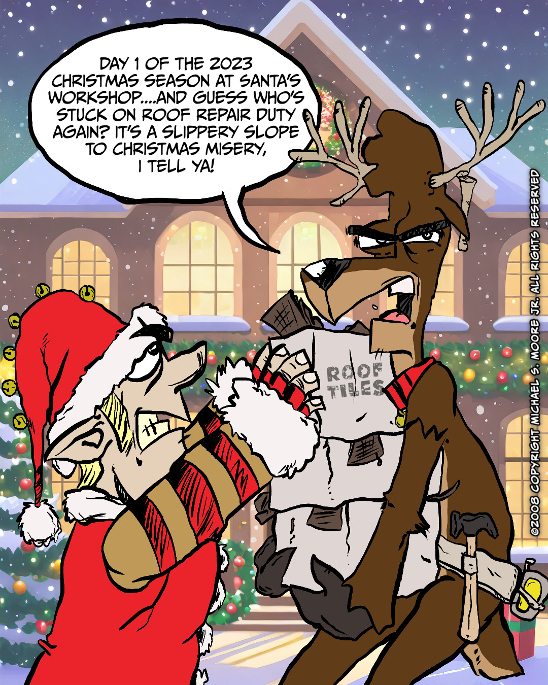 I Made This Webcomic About Eddie The Disgruntled Reindeer