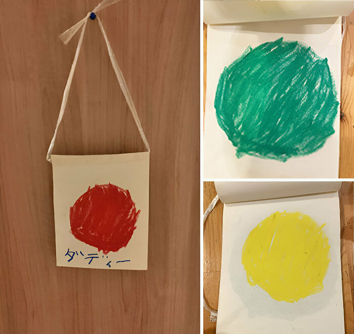 My Kids Invented A Traffic Light System For Entering My Room When I’m Working. Red Means Do Not Enter, Yellow - Please Knock, And Green Means Come In