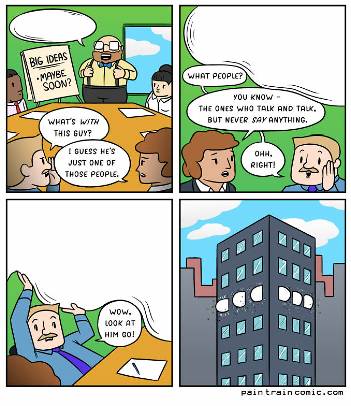 A Comic About A Guy Who Talks But Never Says Anything