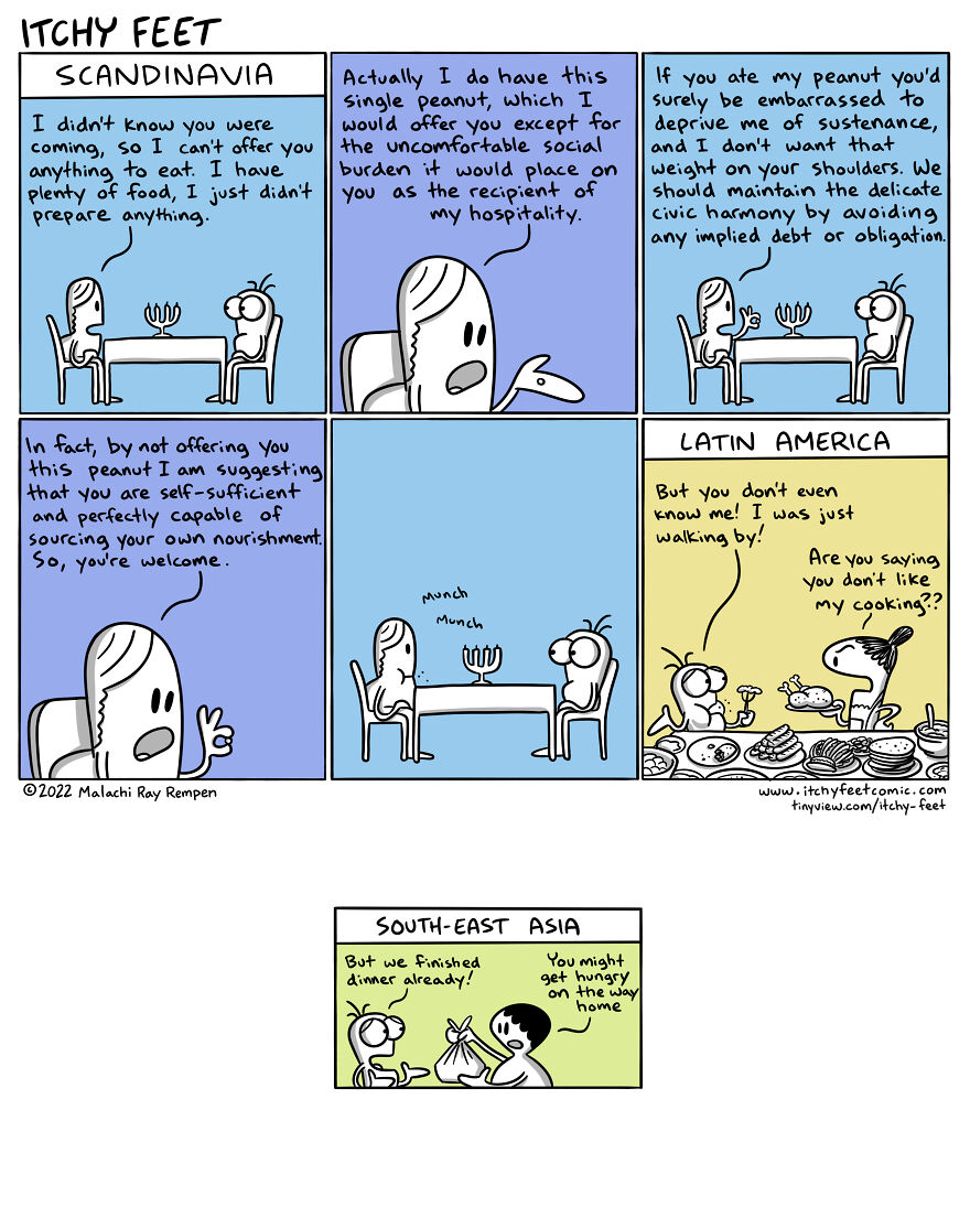 Hilarious Comics Depict Culture Differences Between Different Countries