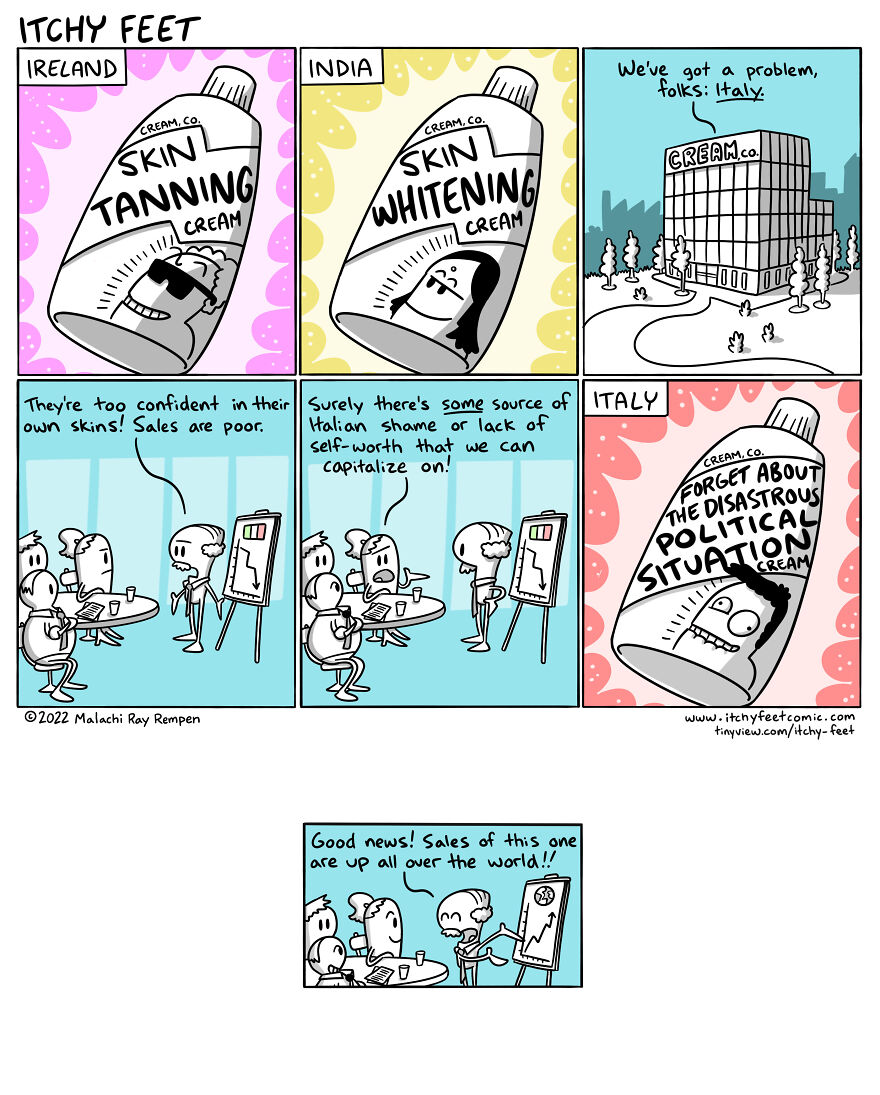 Hilarious Comics Depict Culture Differences Between Different Countries