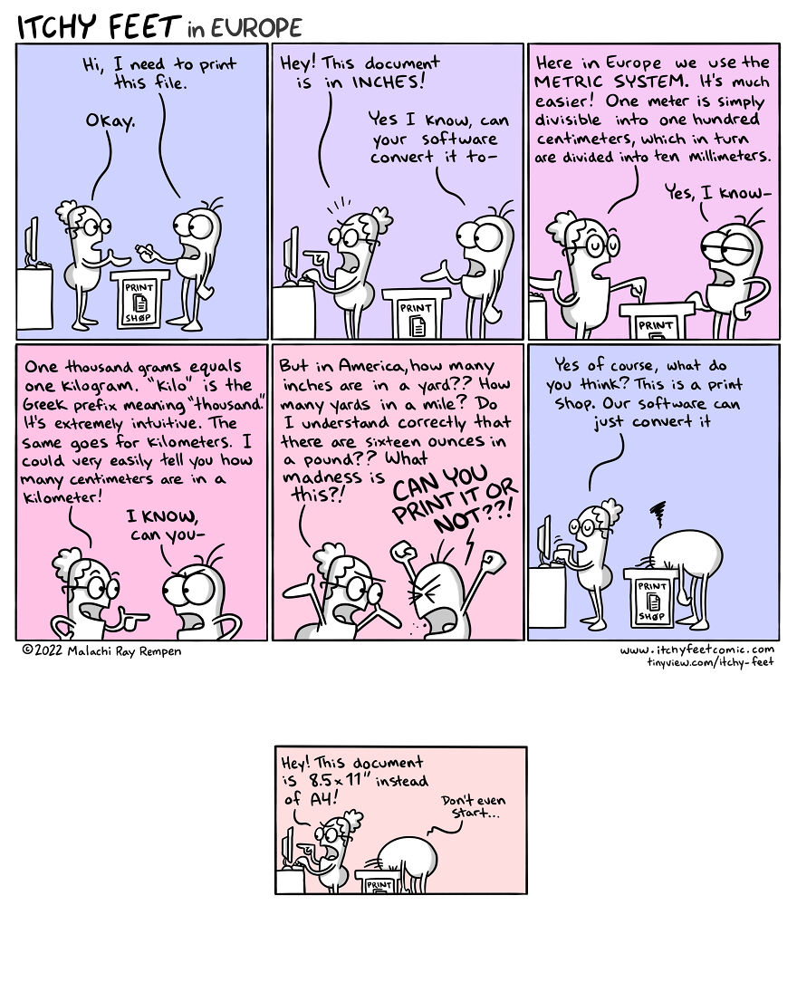 Hilarious Comics Depict Culture Differences Between Different Countries