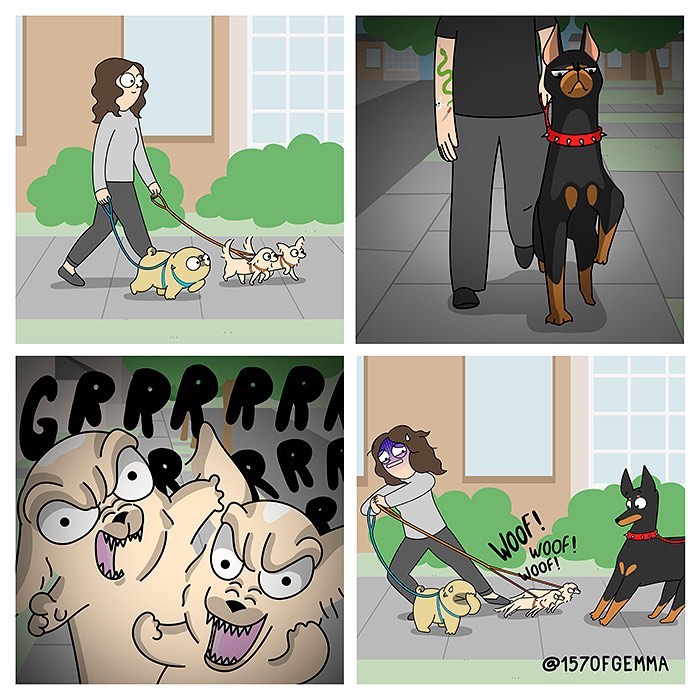 How It Looks To Live With A Dog Perfectly Captured In Hilarious Comics (New Pics)