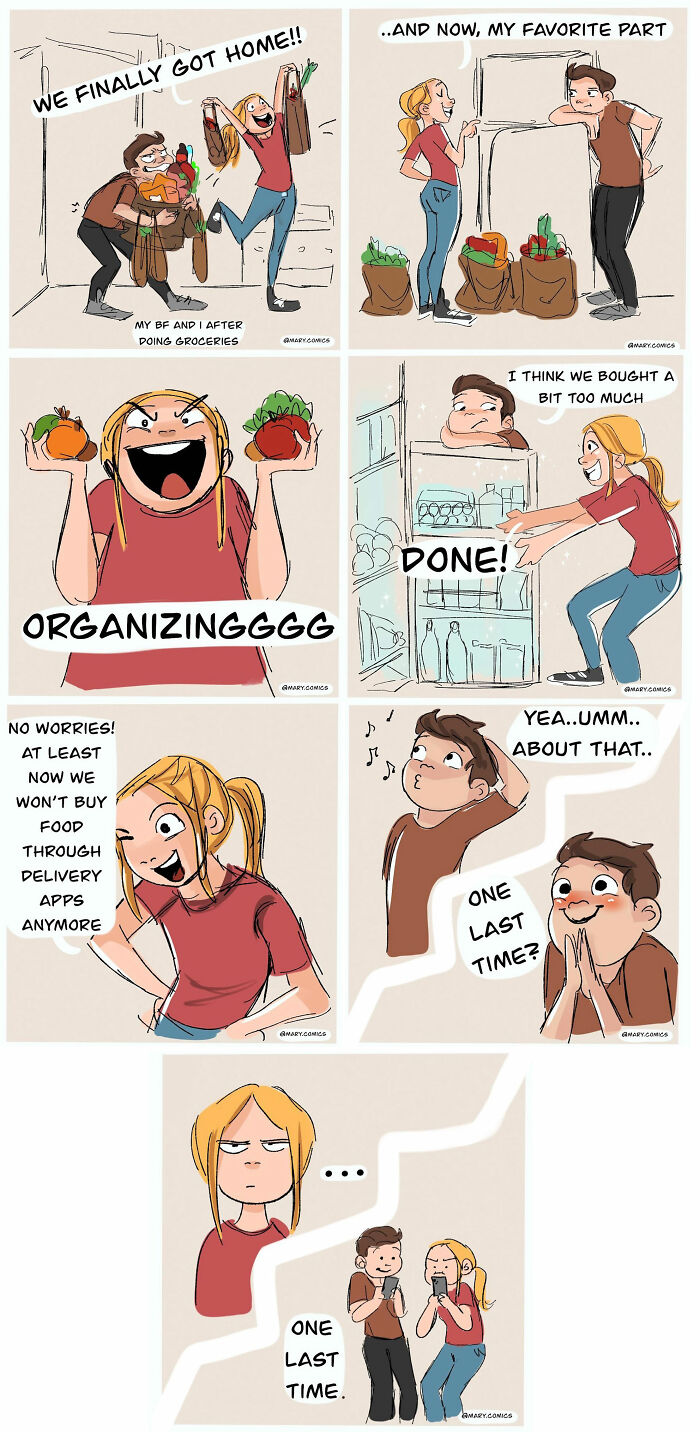 I Created 13 Comics Based On Funny And Relatable Moments In My Relationship