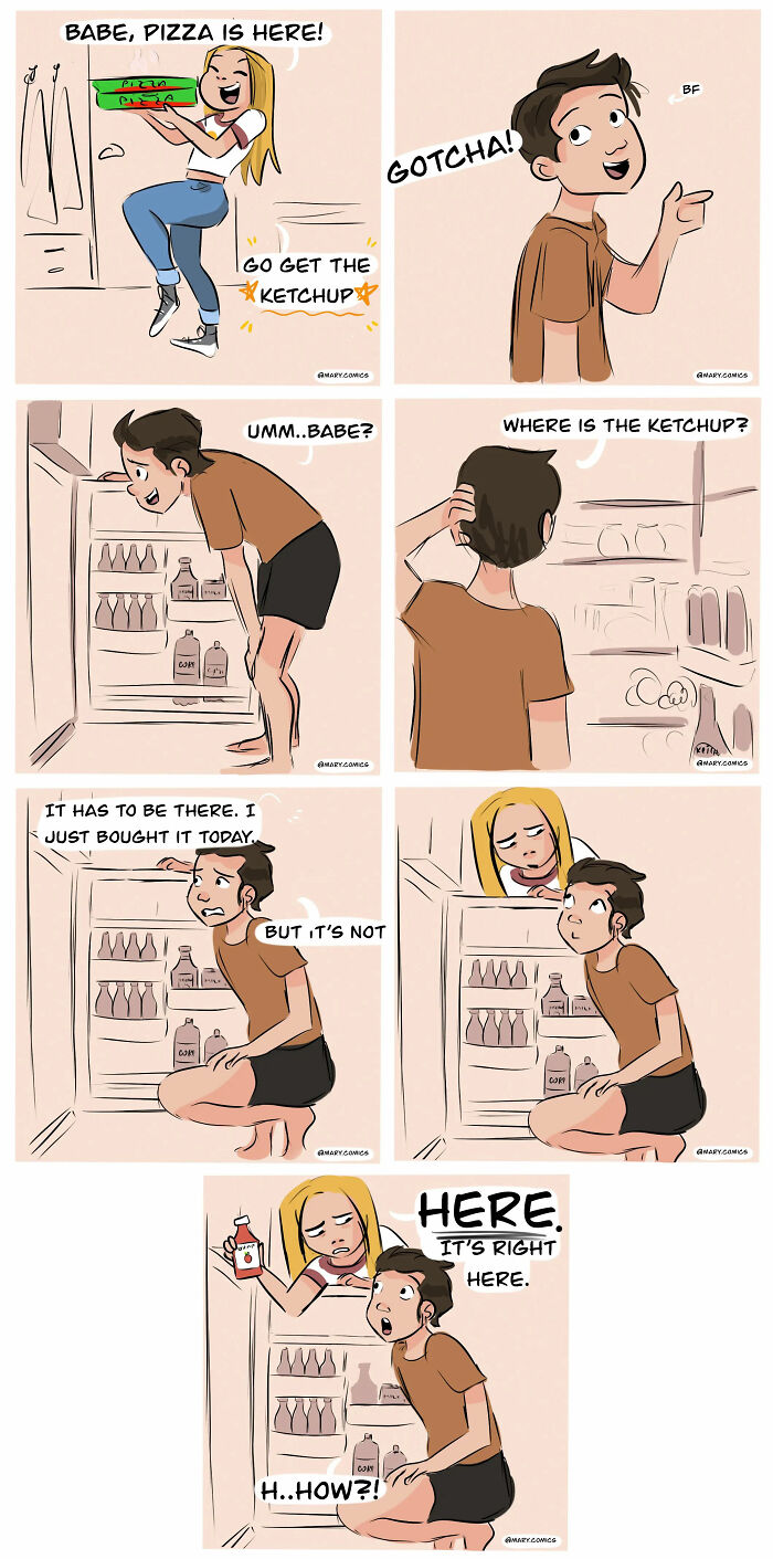 I Created 13 Comics Based On Funny And Relatable Moments In My Relationship