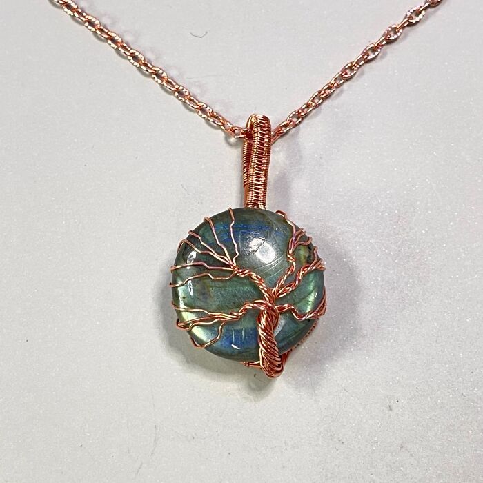 Labradorite Tree Of Life Pendant