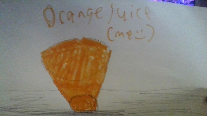 I Drew A Self Portrait (My Initals Spell Oj)