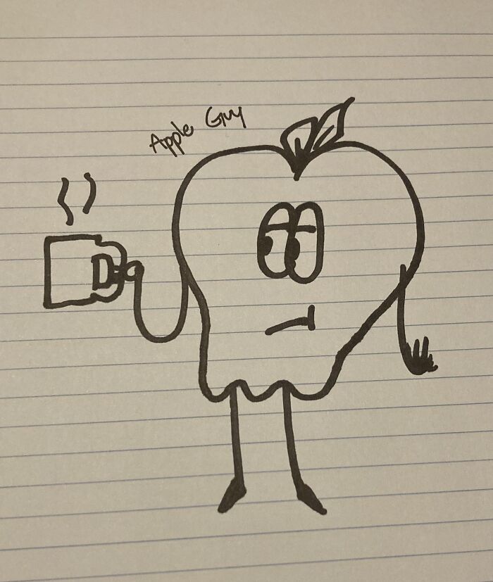 This Is A Character I Came Up With When I Was Younger. He’s Technically A Food, So I Redrew Him For Ya’ll!