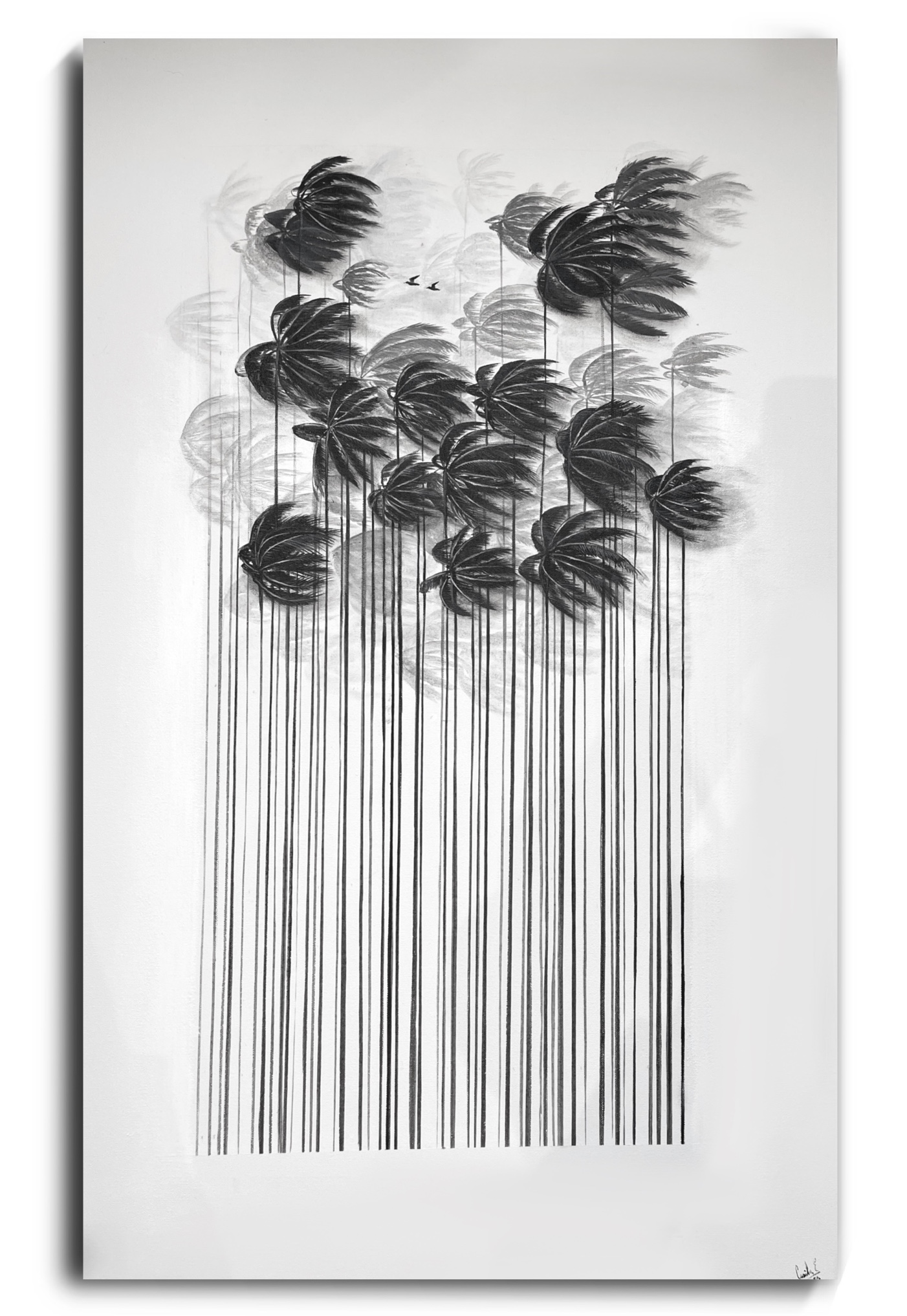 From Barcodes To Trees: My Unique Paintings That Merge Opposite Concepts (27 Pics)