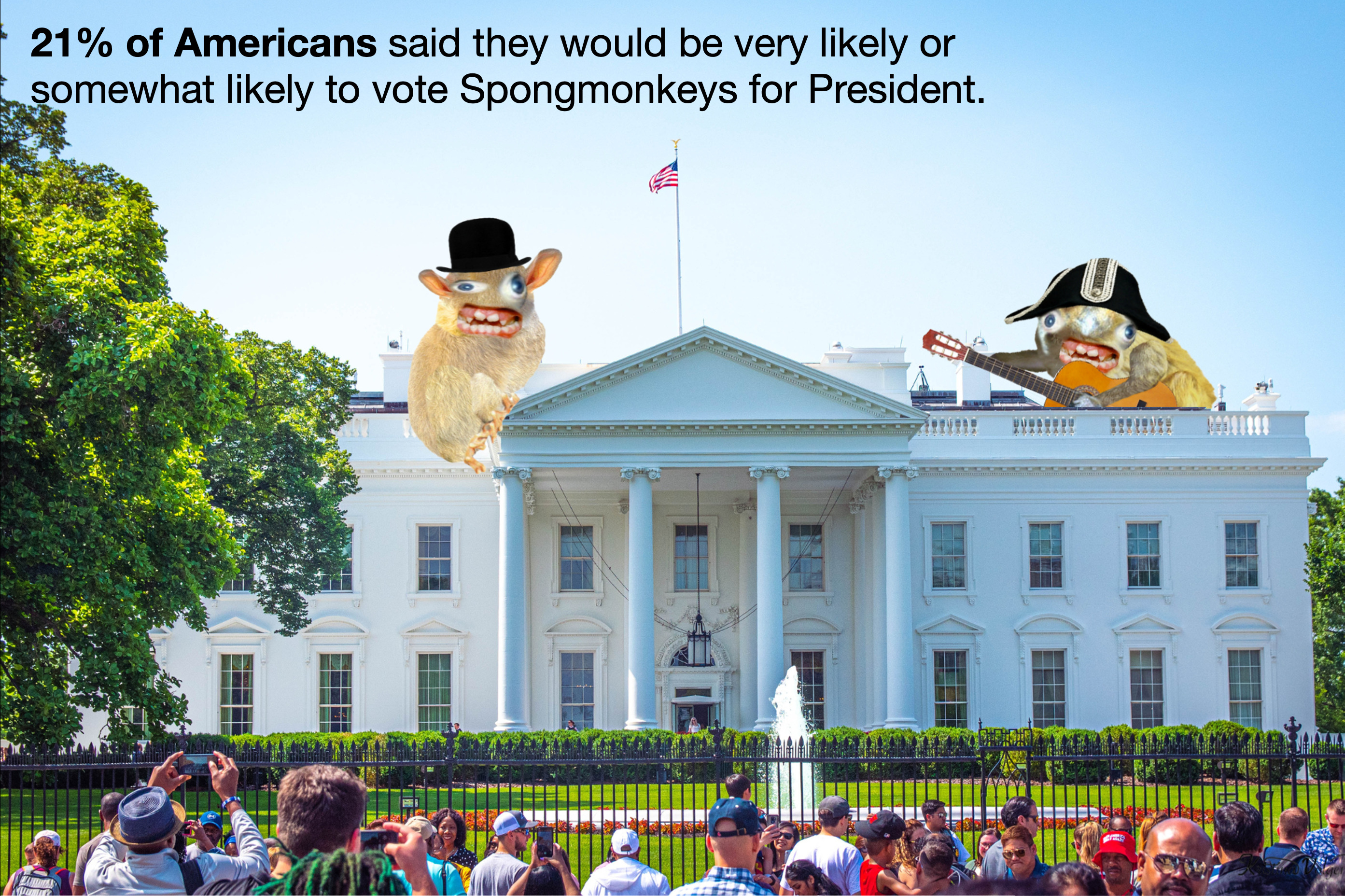 Nearly A Quarter Of Americans Would Consider Voting For Sponkmonkeys For President, Possibly The World’s Weirdest (And Ugliest) Fast Food Mascot.