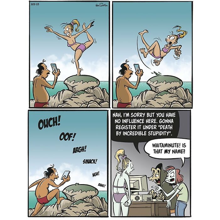 New Hilarious Comics By Death & The Maiden About A Girl In Her Afterlife