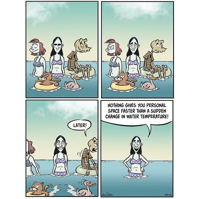 New Hilarious Comics By Death & The Maiden About A Girl In Her Afterlife