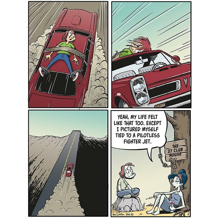 New Hilarious Comics By Death & The Maiden About A Girl In Her Afterlife