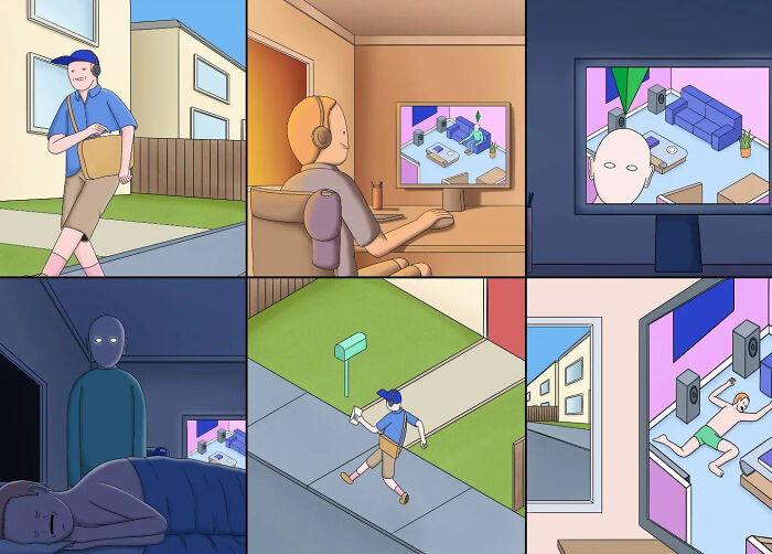 Surreal Dark Humor Illustrations By Alex Gamsu Jenkins