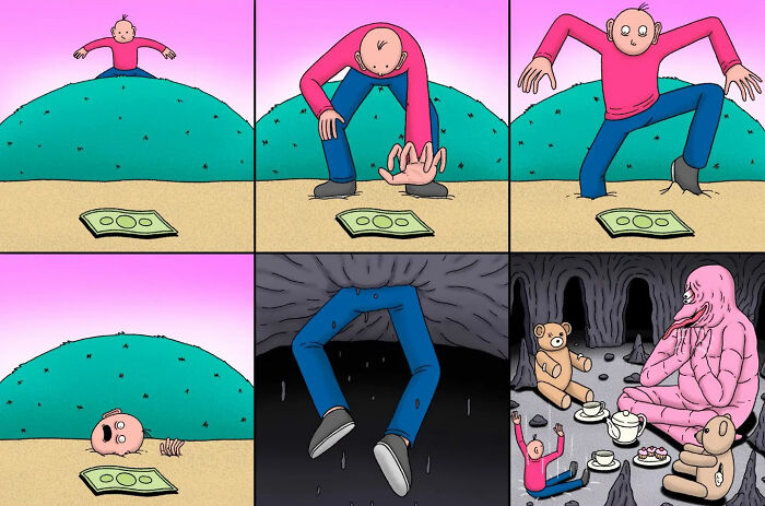 Surreal Dark Humor Illustrations By Alex Gamsu Jenkins