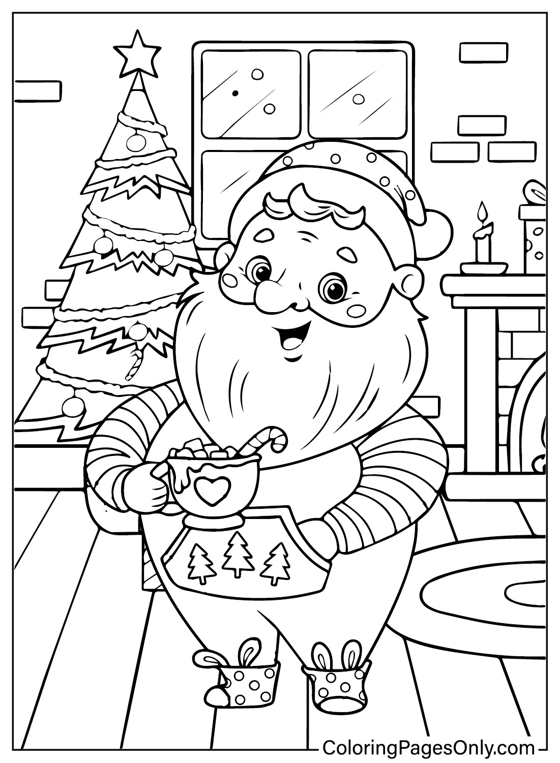 Santa Claus Coloring Pages Bringing Joy And Cheer To The Holiday Season