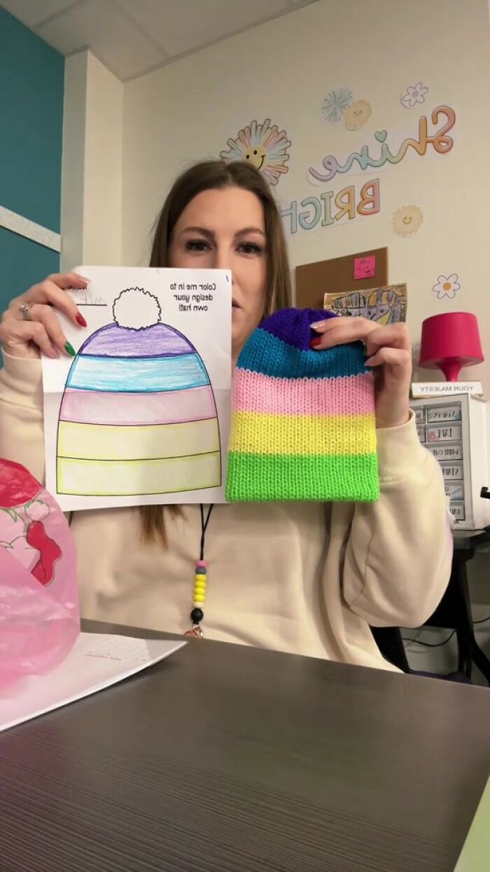 Teacher Tells Her Students To Draw Their ‘Dream Hat,’ Her Mom Makes Their Designs A Reality Teacher Tells Her Students To Draw Their ‘Dream Hat,’ Her Mom Makes Their Designs A Reality