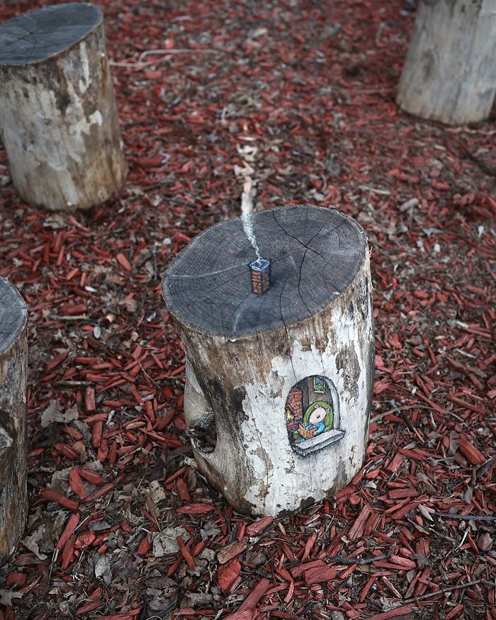 The Ephemeral Art Of Chalk. David Zinn Extracts Life From The Streets And Walls (New Pics)