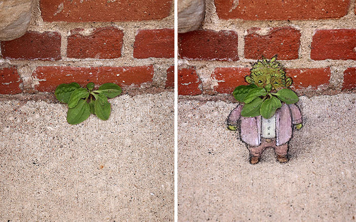 The Ephemeral Art Of Chalk. David Zinn Extracts Life From The Streets And Walls (New Pics)