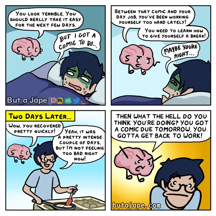 This Artist Draws Amusing Comics Featuring Ridiculous Situations (New Pics)