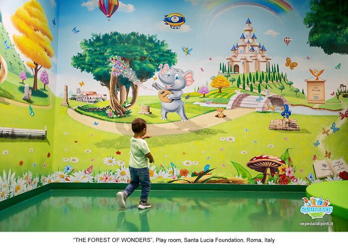 This Artist Continues To Transform Hospital Walls To Comfort Hospitalized Patients (New Pics)