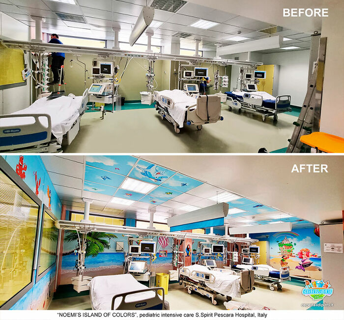 This Artist Continues To Transform Hospital Walls To Comfort Hospitalized Patients (New Pics)
