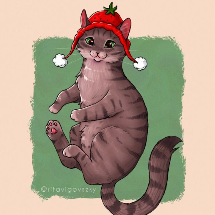 This Artist's Cat Illustrations Are Perfectly Feline (28 New Pics)