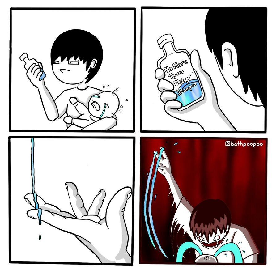 Twisted Endings: 30 New Dark Humor Comics By This Artist