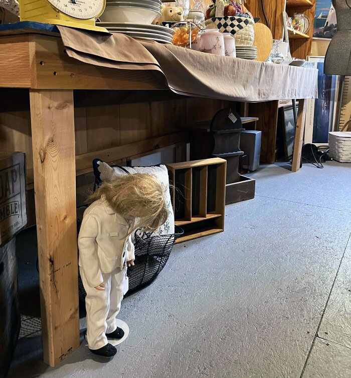 This Doll At A Flea Market Looks Depressed
