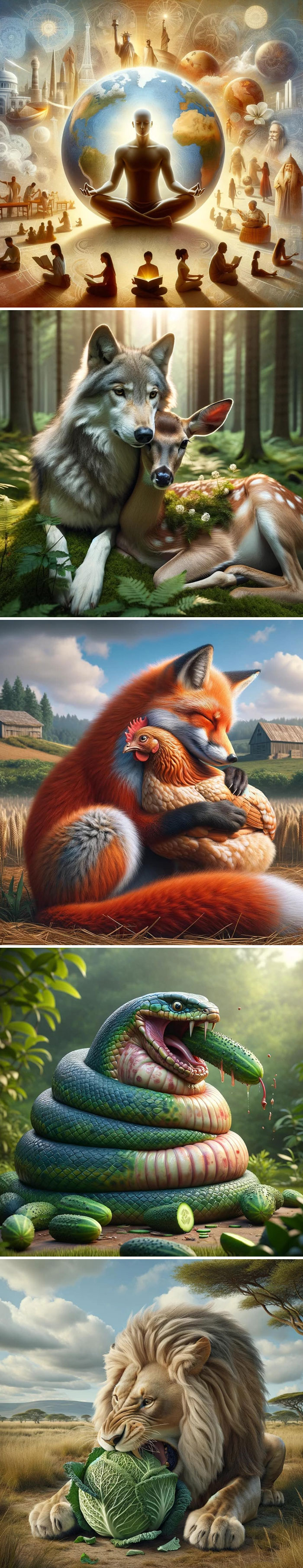 When The Human Race Finally Achieves Veganism And The Earth Is At Peace