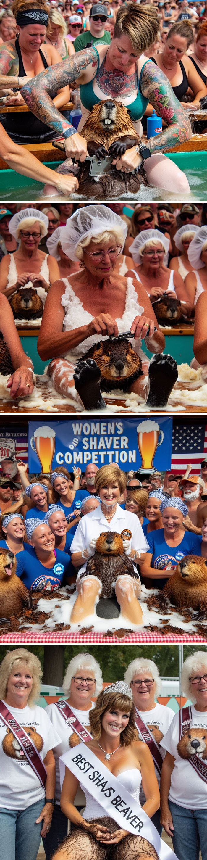 69th Annual Beaver Shaving Competition! Several Champs In Each Category