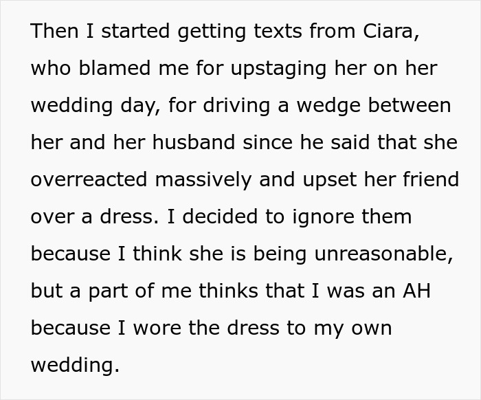 &ldquo;AITA For Wearing My Wedding Dress To Someone Else&rsquo;s Wedding?&rdquo;