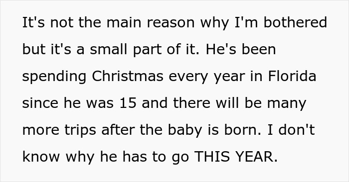 Heavily Pregnant Woman Wonders If She's A Jerk For Asking Her Fianc&eacute; To Spend Christmas With Her
