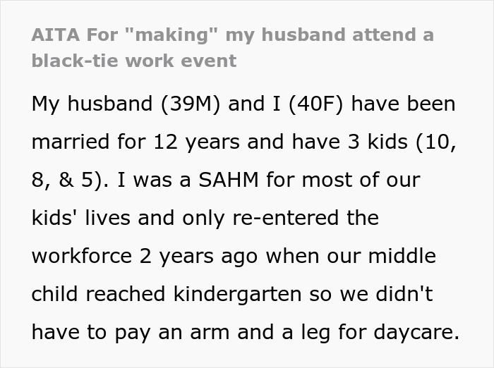 Woman Accuses Grieving Husband Of Ruining A Work Xmas Gala For Her, Gets A Reality Check