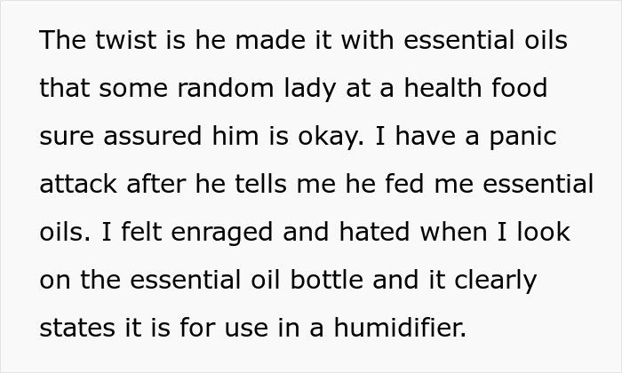 Husband Uses Essential Oil Instead Of Actual Peppermint In Wife&rsquo;s Gift, She Has A Panic Attack