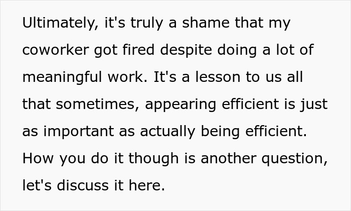 &ldquo;He Was Super Efficient And A Valuable Asset&rdquo;: Employee Is Shocked Over Coworker Getting Fired