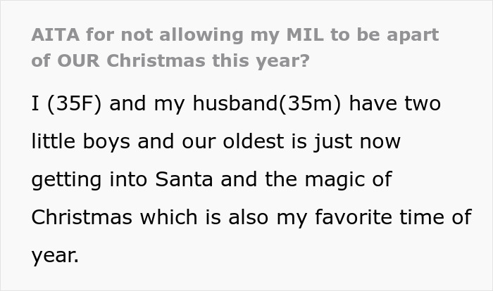 Overbearing MIL Made Whole Christmas About Herself Last Year And This Year Got Uninvited