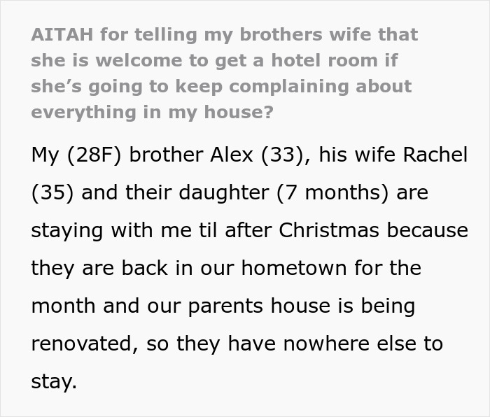 Woman Accommodates Brother&rsquo;s Family At Her Place For A Month, His Wife Won&rsquo;t Stop Complaining