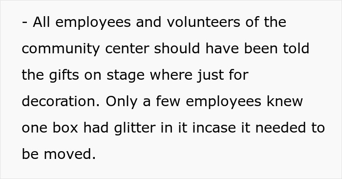 &ldquo;AITAH For Making A Glitter Bomb Gift That Was Stolen?&rdquo;