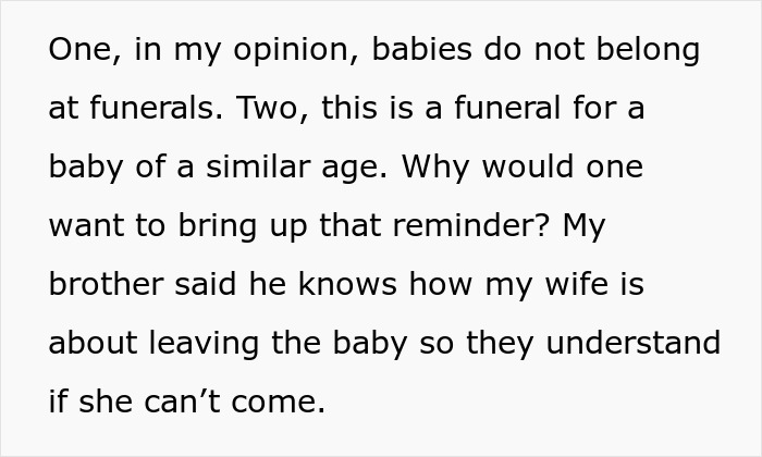 Couple’s Asked Not To Bring Their Baby Along To Another Baby’s Funeral, Woman Insists On Doing So Couple’s Asked Not To Bring Their Baby Along To Another Baby’s Funeral, Woman Insists On Doing So