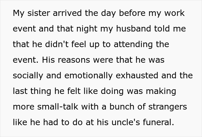 Woman Accuses Grieving Husband Of Ruining A Work Xmas Gala For Her, Gets A Reality Check