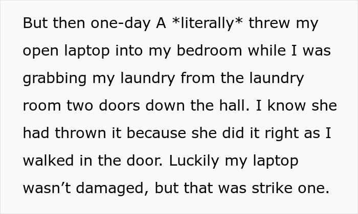 College Student Does Exactly As Told After Roommates Demand They Keep Their Stuff In Their Room