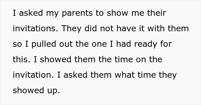Person Starts Their Wedding On Time, It Offends Their 'Always Late' Parents Who Miss 3/4 Of It