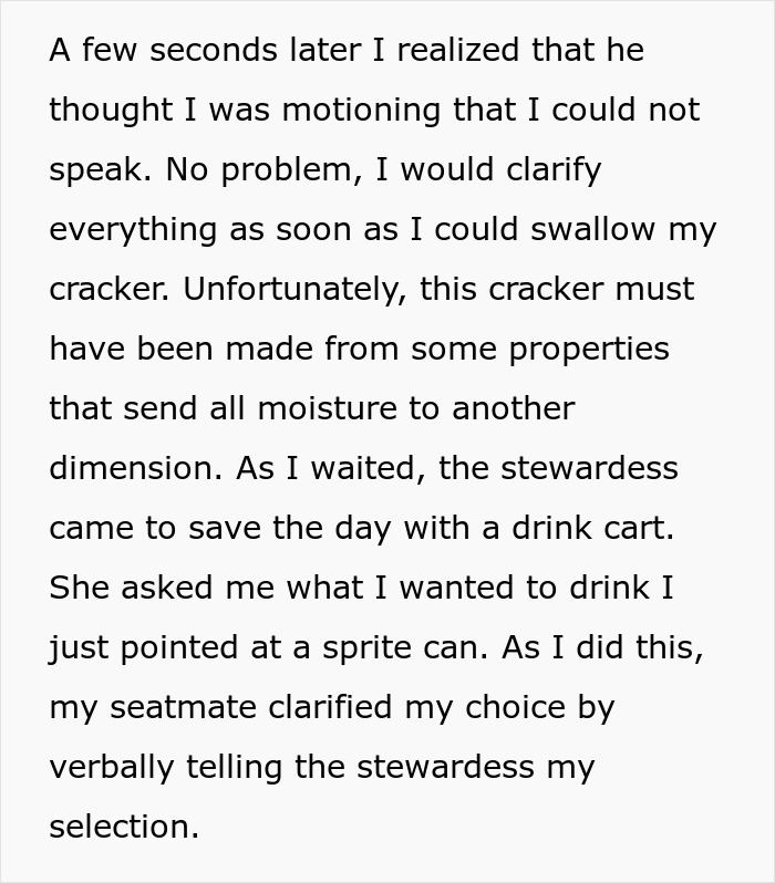 Plane Passenger 'Turns&rsquo; Mute For The Flight When His Seatmate Misinterprets Why He Can&rsquo;t Speak