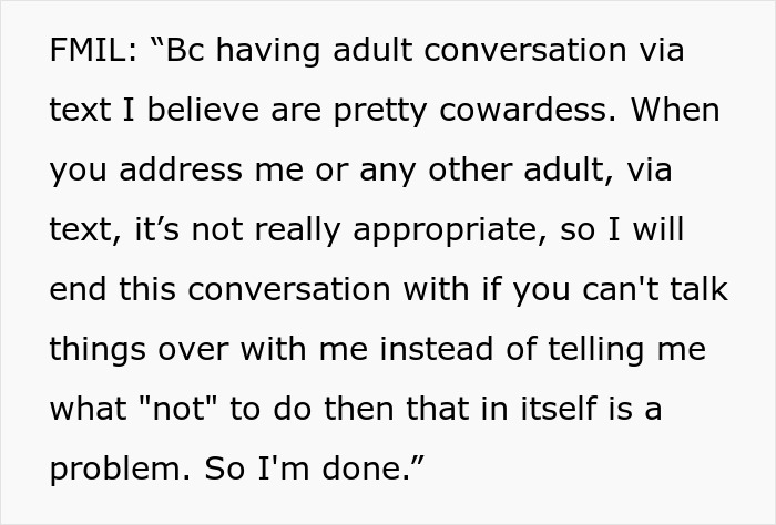 Mom Tells MIL About Her Son's Boundaries Through Texts, She Calls Her A Coward