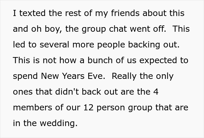 &ldquo;Am I The Jerk For Last Minute Declining To Go To A Friend&rsquo;s Dry Wedding On New Year&rsquo;s Eve?&rdquo;