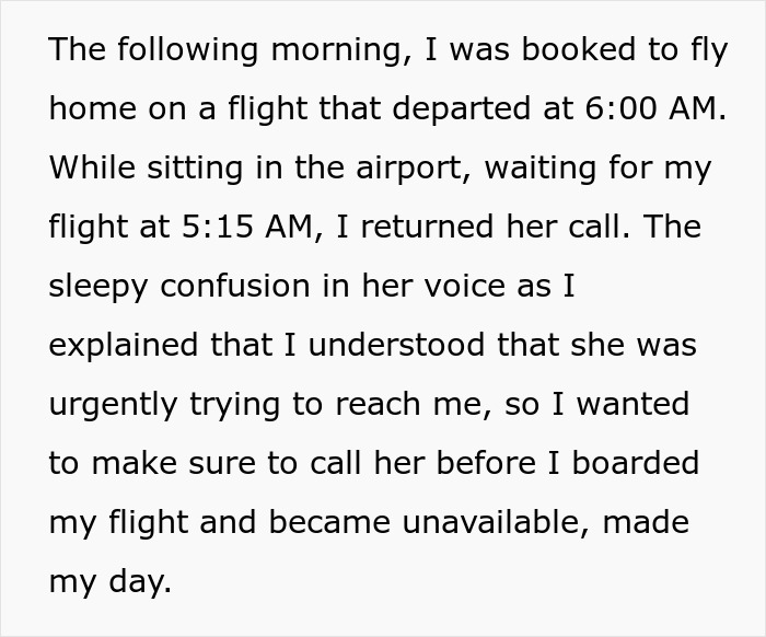 Person Learns Entitled Client Wants To Be Called 'First Thing In The Morning', Makes It 5:15 AM