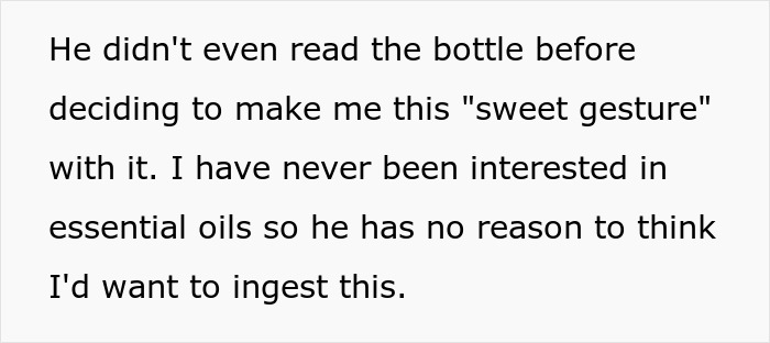Husband Uses Essential Oil Instead Of Actual Peppermint In Wife&rsquo;s Gift, She Has A Panic Attack