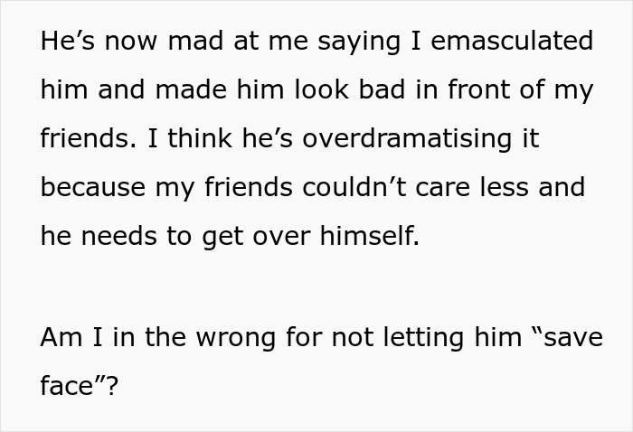 Woman Refuses To Let BF Pretend He Paid For Dinner To 'Save Face', Asks If She Was Wrong Woman Refuses To Let BF Pretend He Paid For Dinner To 'Save Face', Asks If She Was Wrong